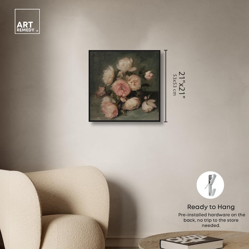 Roses in Shadow I Canvas by Art Remedy