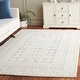 preview thumbnail 2 of 20, SAFAVIEH Audrey Deshira Rustic Geometric Rug 8' x 10' - Grey/Ivory - Rectangle