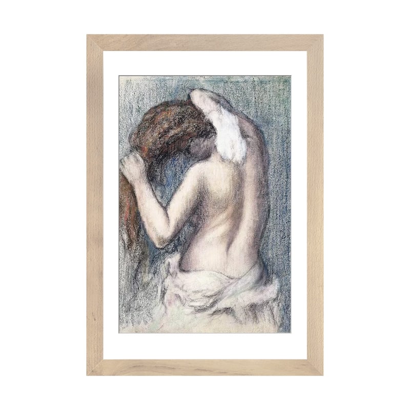 iCanvas "Woman Drying Herself, c.1906 " by Edgar Degas - Natural - 24x16x1