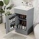 preview thumbnail 2 of 13, Christopher Knight Home - Ethan 18" Bathroom Wooden Vanity with Sink and Storage Cabinet