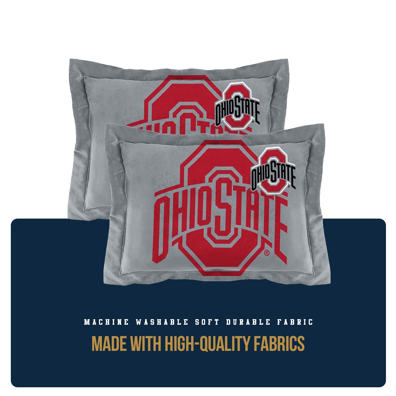 The Northwest Company Conjunto Completo De Edredom E Fronhas Ohio State Buckeyes Full/Queen, Vermelho