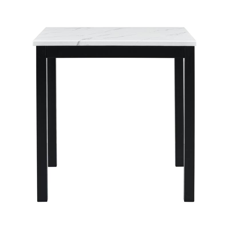 5 Piece Counter Height Dining Table Set w/ 4 Velvet Upholstered Chairs