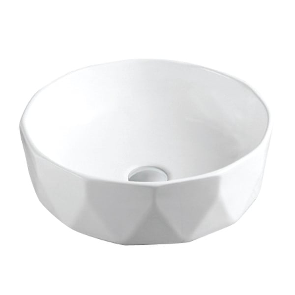 Karran Valera 17" Vitreous China Vessel Bathroom Sink in White. Opens flyout.