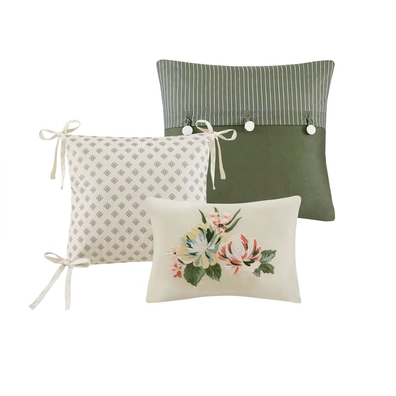 Madison Park Salara 7 Piece Vintage Floral Comforter Set