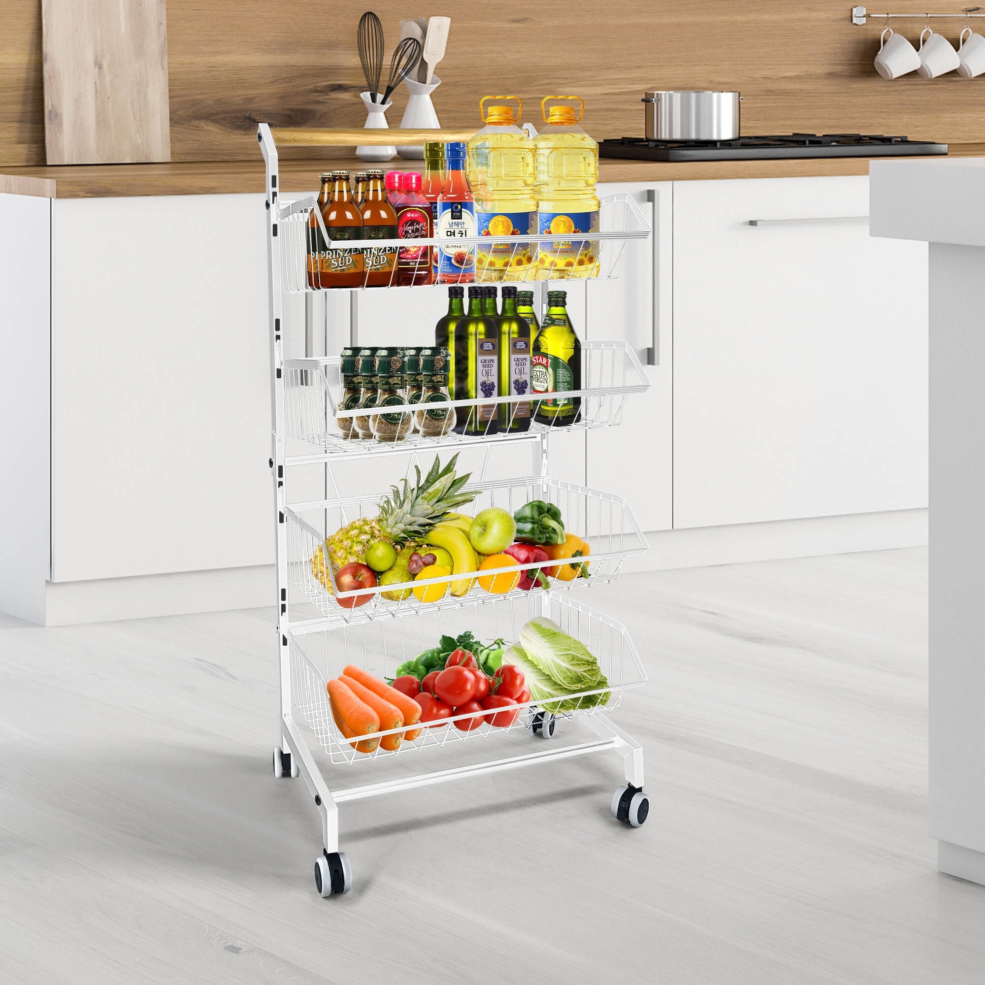 Metal storage on wheels store