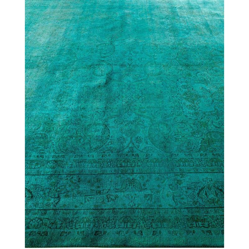 Contemporary Overdyed Wool Hand Knotted Area Rug - 8' 2" x 10' 2"