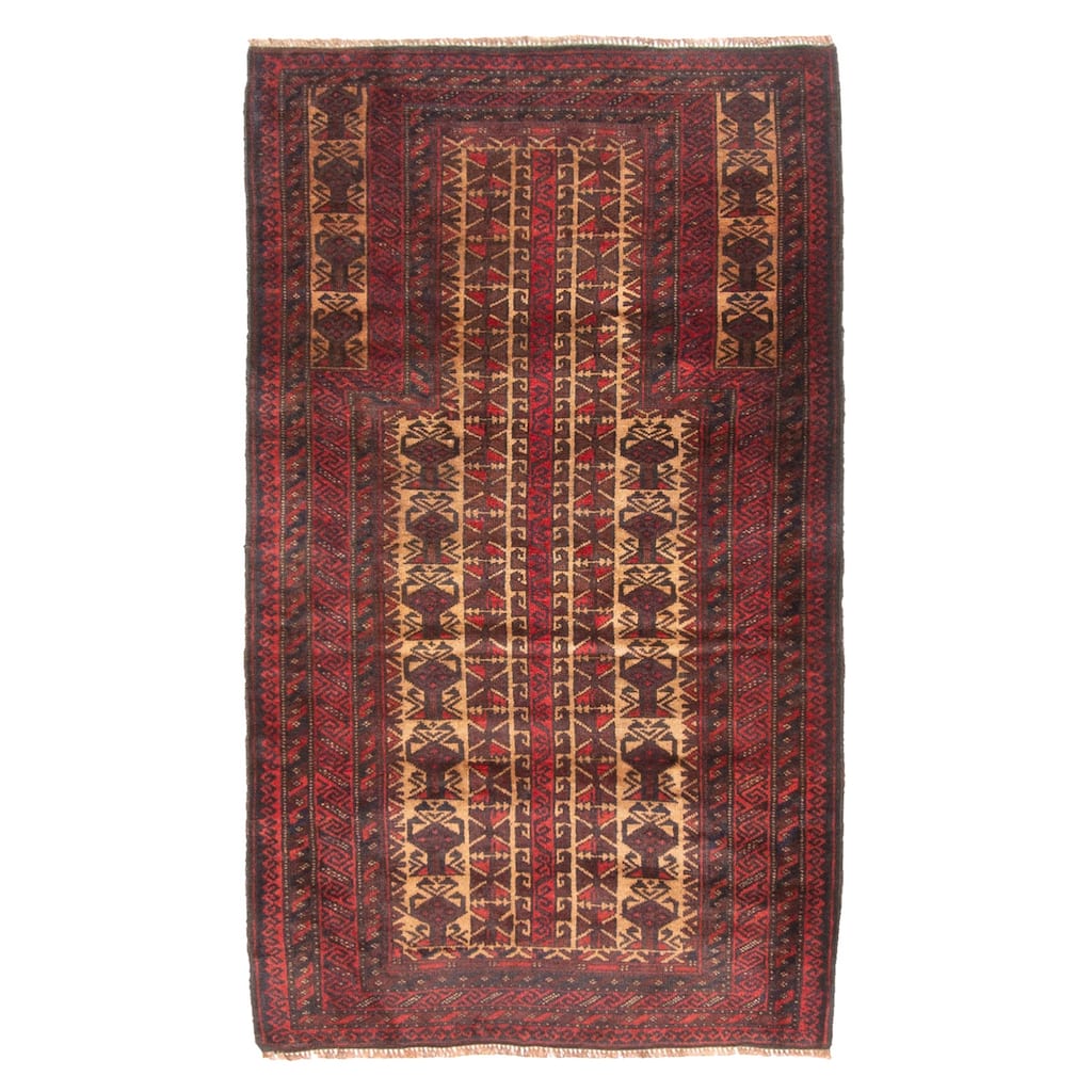 ECARPETGALLERY Hand-knotted Teimani Beige Wool Rug - 2'8 x 4'7