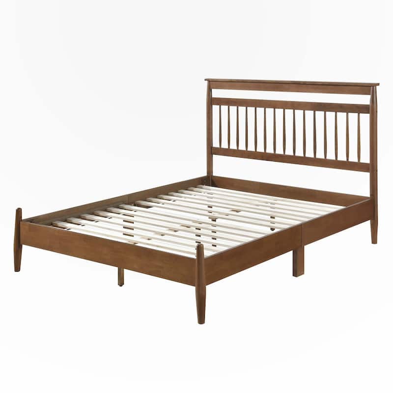 Transitional Design Queen Platform Bed