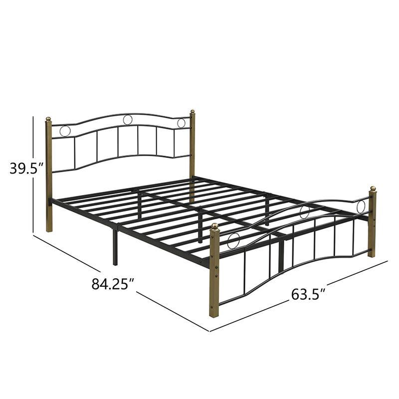 Bouvardia Contemporary Iron Bed Frame by Christopher Knight Home