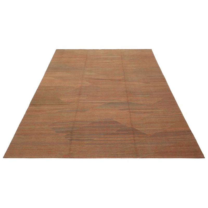 ECARPETGALLERY Flat-Weave Ankara FW Red Wool Kilim - 8'6 x 12'0