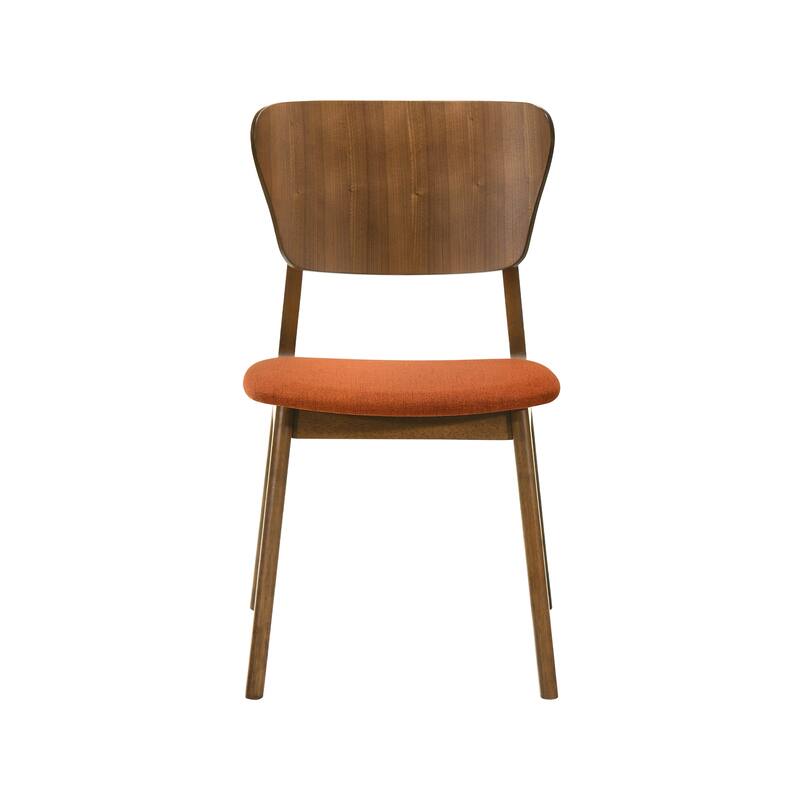Kalia Mid-Century Modern Upholstered Wood Dining Chairs - Set of 2/4/6