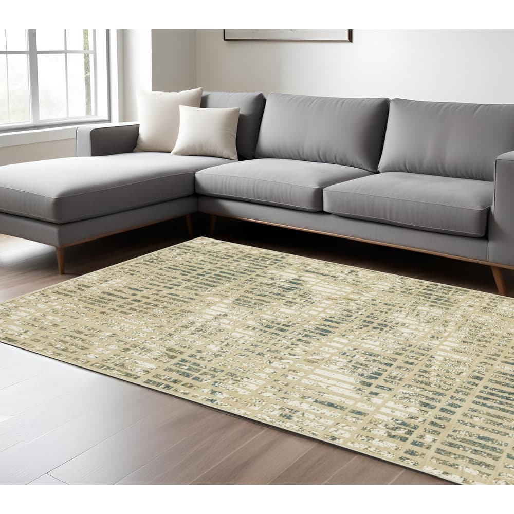 HomeRootsGeometric Modern Rectangle Area Rug