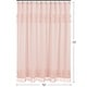 preview thumbnail 5 of 3, Pink Boho Bohemian Bathroom Fabric Bath Shower Curtain - Solid Blush Shabby Chic Princess Luxurious Luxury Elegant Tassel Fringe