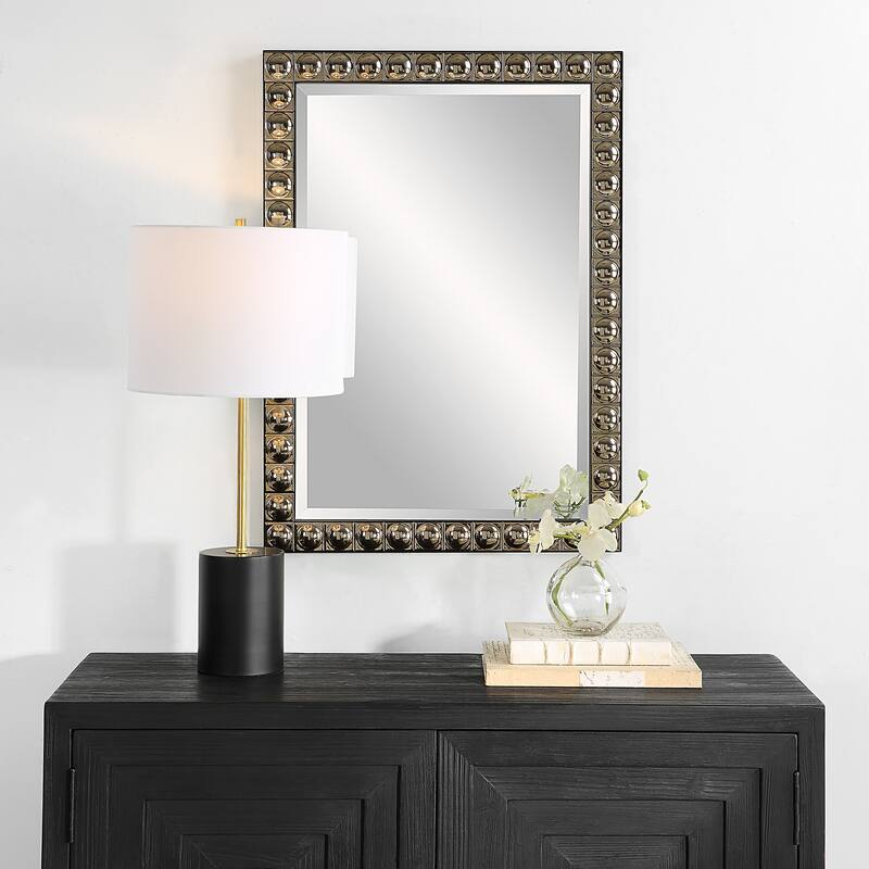 Uttermost Silvio Tiled Vanity Mirror - 23.13"W x 32.75"H x 1.63"D