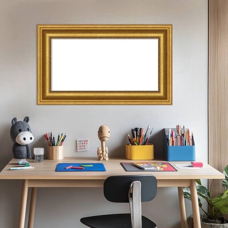 Amanti Art Parlor Black Framed Dry Erase Magnetic Board