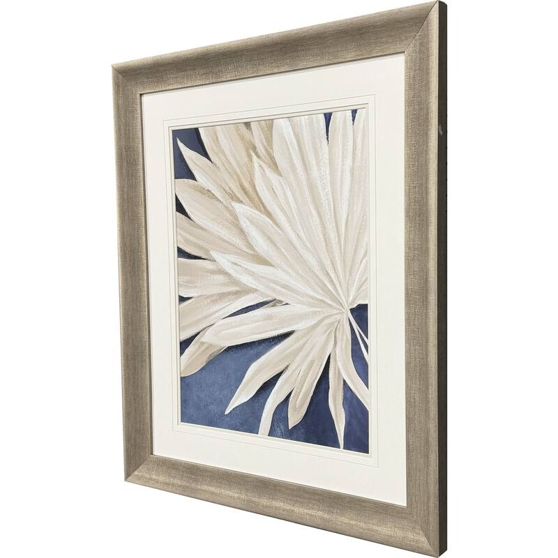 Paragon Blue Dry Palms I Framed Art