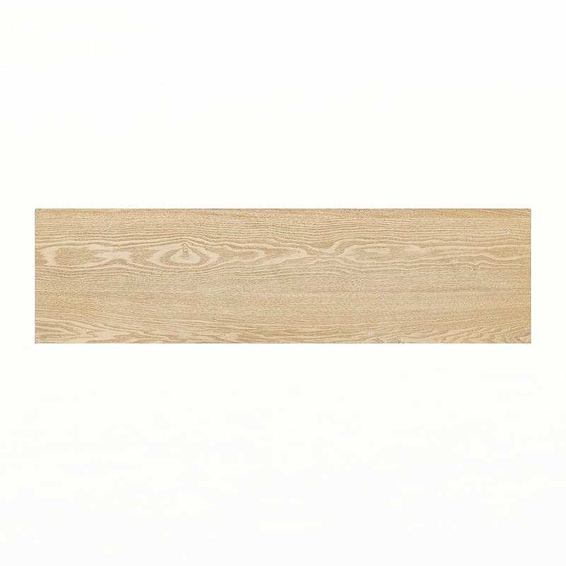 Narrow Console Table with Rattan Accent,(Natural)