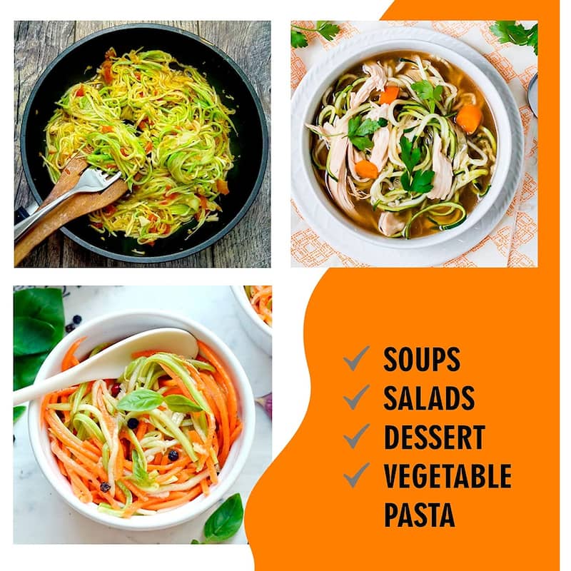 Cheer Collection Vegetable Peeler and Spiralizer