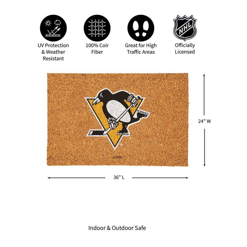 Pittsburgh Penguins Full Color Indoor/Outdoor Coir Mat