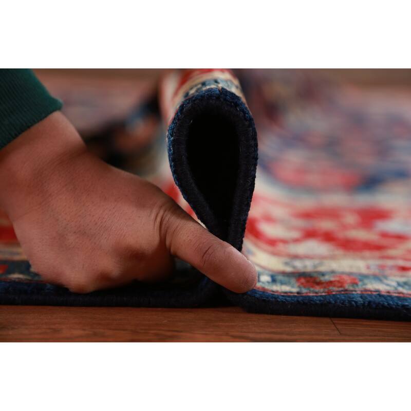 Vegetable Dye Blue Ziegler Oriental Area Rug Handmade Wool Carpet - 9'2"x 12'0"