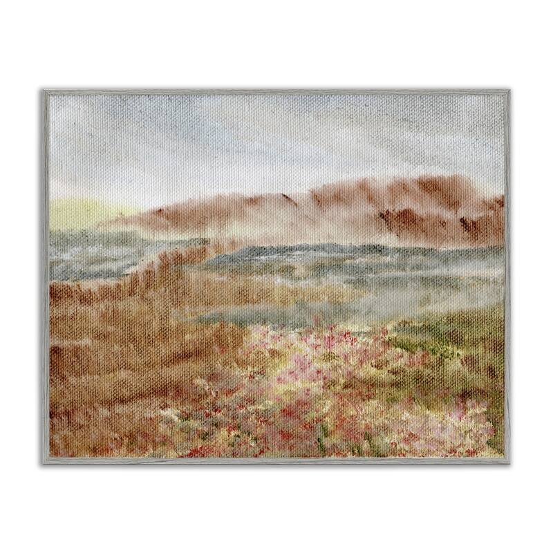Stupell Vast Earthy Desert View Framed Giclee Art Design By Nikita Jariwala - 30 x 24 - Grey