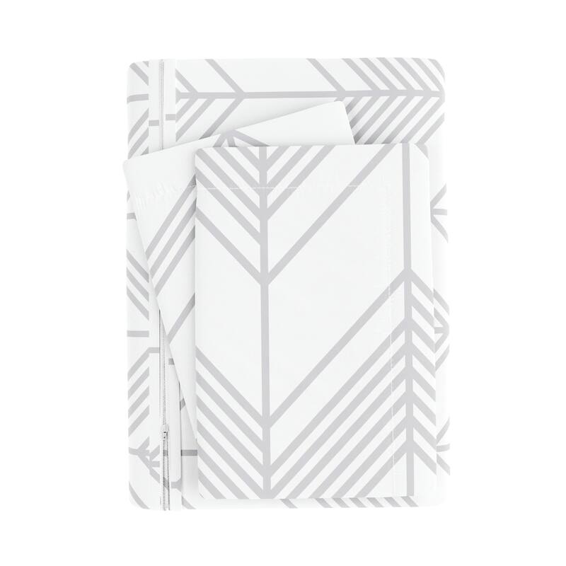 Becky Cameron Alps Chevron 3 Piece Duvet Cover Set