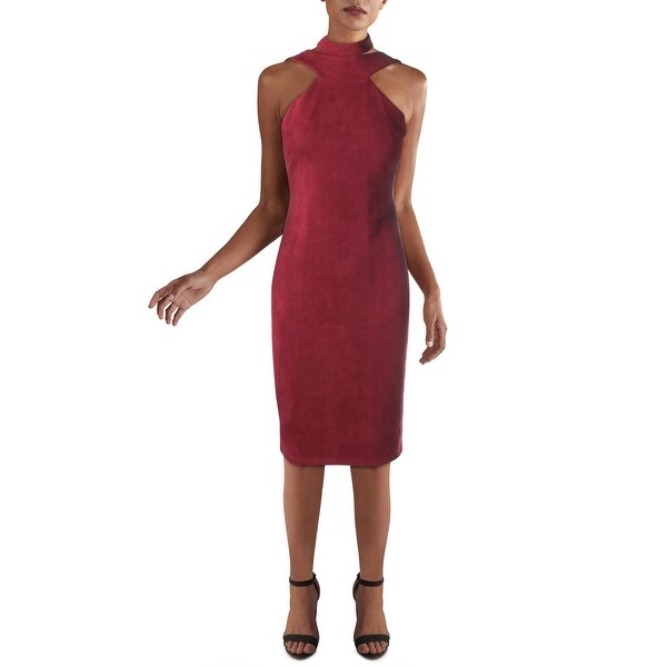 Womens burgundy midi dress clearance