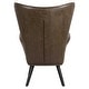 preview thumbnail 42 of 92, Upholstered Wingback Armchair Leisure Accent Chair, Single - 40.55" H x 28.34" W x 33.1" D