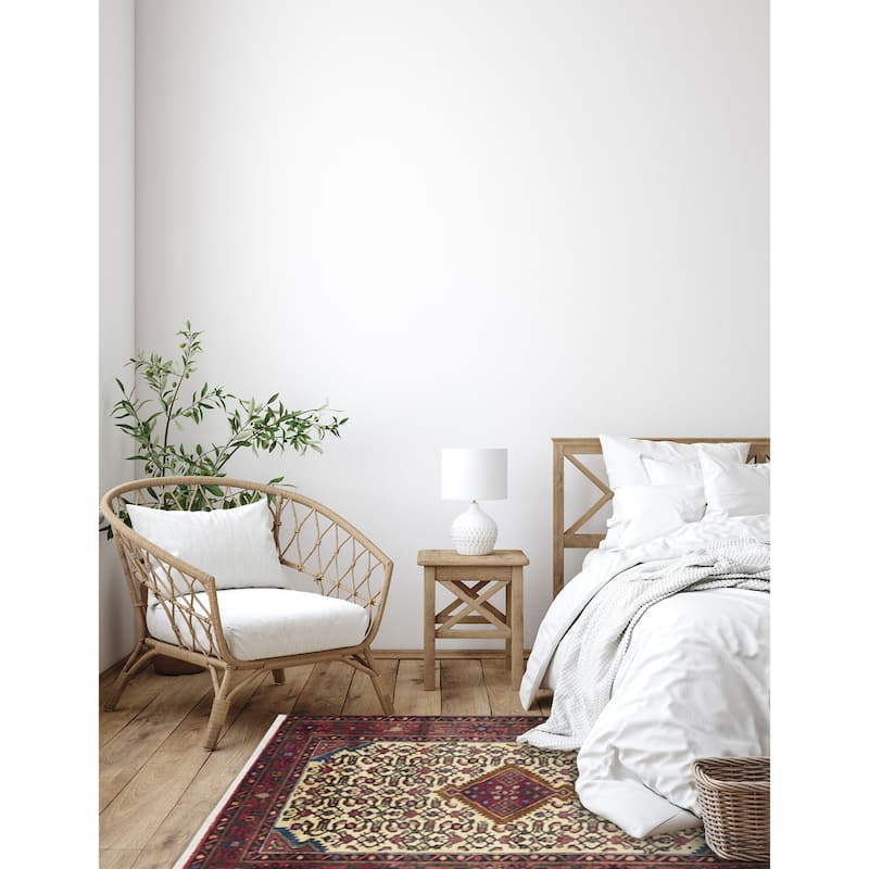 ECARPETGALLERY Hand-knotted Anadol Cream Wool Rug - 3'3 x 5'4