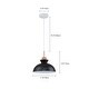 preview thumbnail 68 of 66, 1 - Light Modern Metal 11.02" Bowl Dome Island Pendant Light