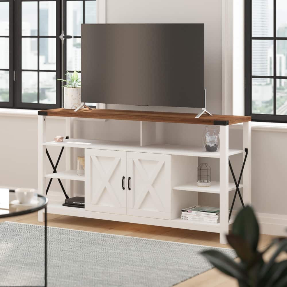 TV Stand for up to 60" TV's with Adjustable Shelf and Storage