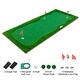 preview thumbnail 6 of 18, Green Golf Putting, Golf Training Mat with High-quality Turf, 3 Holes, 3 Flags and Cups for Indoor & Outdoor