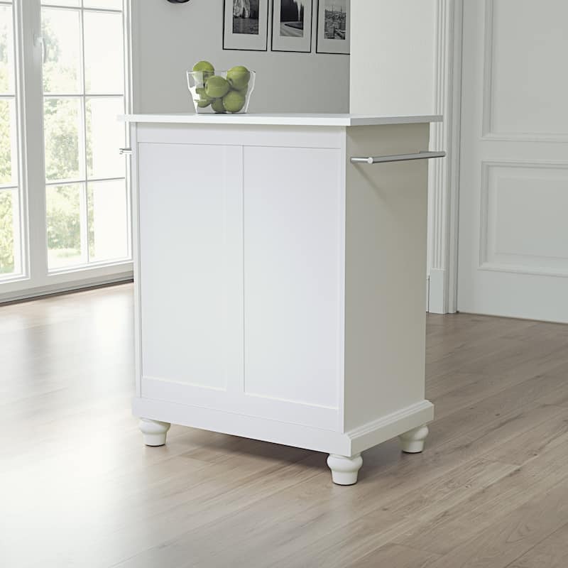 Crosley Cambridge Granite Top Portable Kitchen Island/Cart - 31"W x 18"D x 35"H