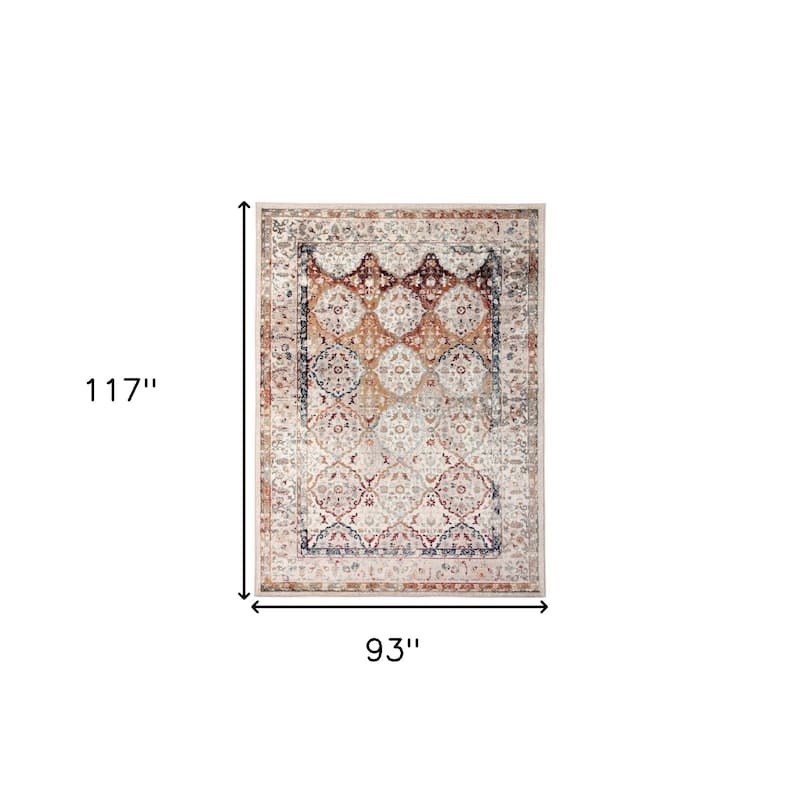 Qidi Power Loomed Floral Stain Resistant Area Rug By HomeRoots