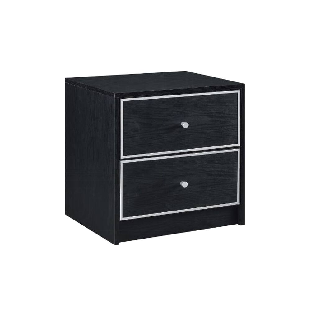 2 Storage Drawers Nightstand