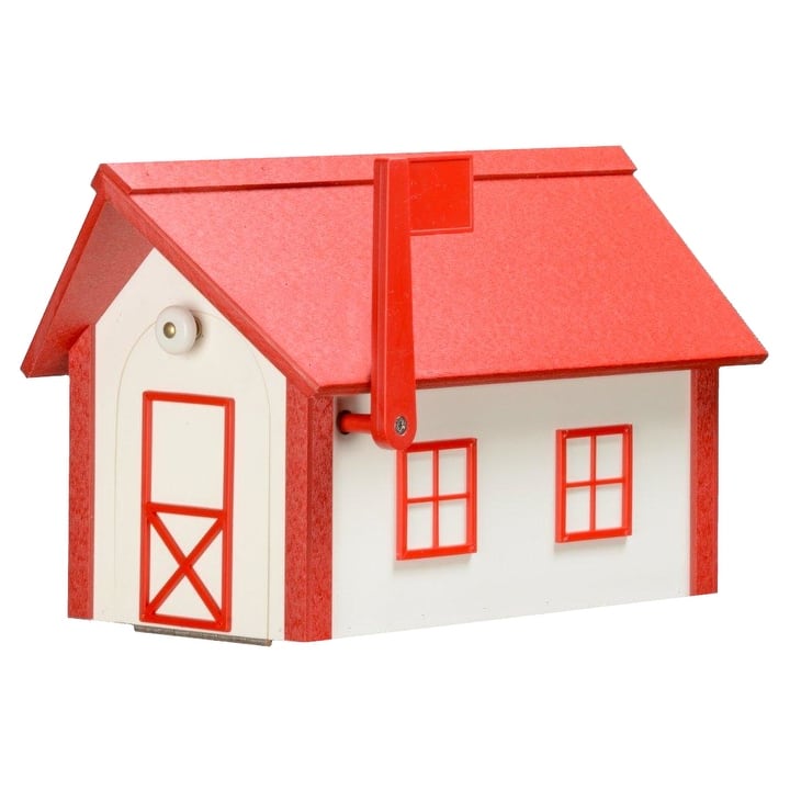 Standard Poly Mailbox with Poly Roof