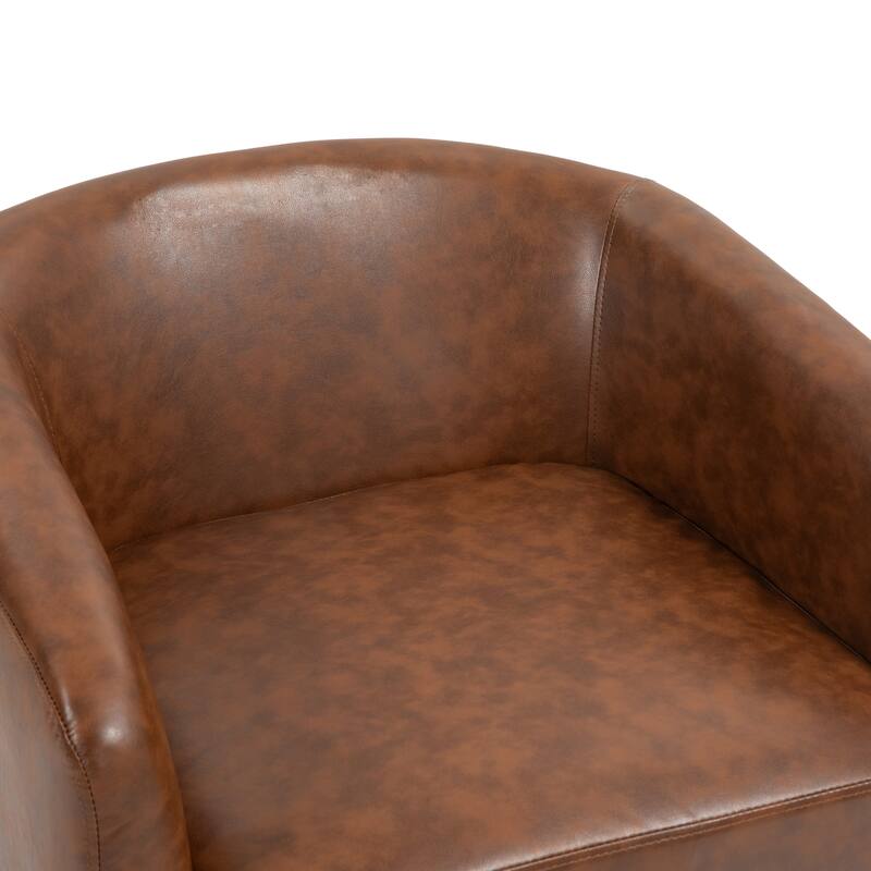 Modern 360°Swivel Accent Chairs Barrel Armchairs