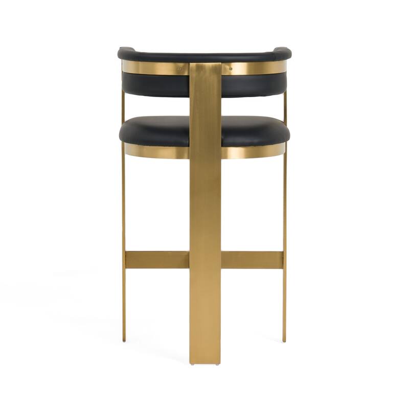 Modrest Boswell Modern Black & Matte Gold Barstool