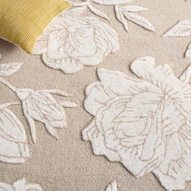 SAFAVIEH Handmade Glamour Arsenia Floral Wool Rug