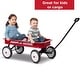 preview thumbnail 5 of 14, Radio Flyer 1800 Big Red Classic Extra Long Handle All Terrain Wheels Kids Wagon