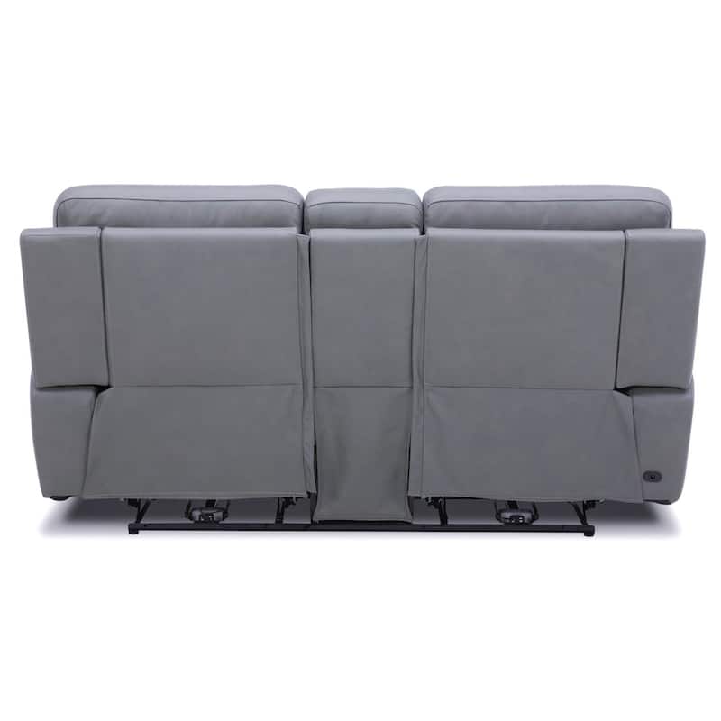Liberty Furniture Cooper Power Loveseat with Console - Blue Gray - Width 79" x Depth 41" x Height 41"