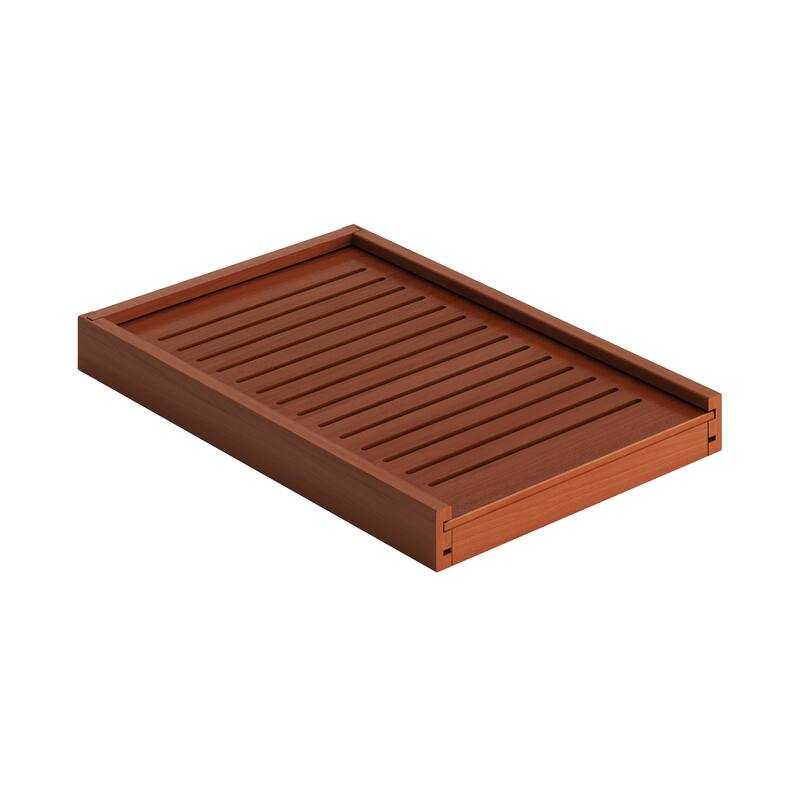 Palace Imports 100% Solid Wood Ziva 2-Door Cat Litter Box Enclosure with 2-Drawers and Litter Catch