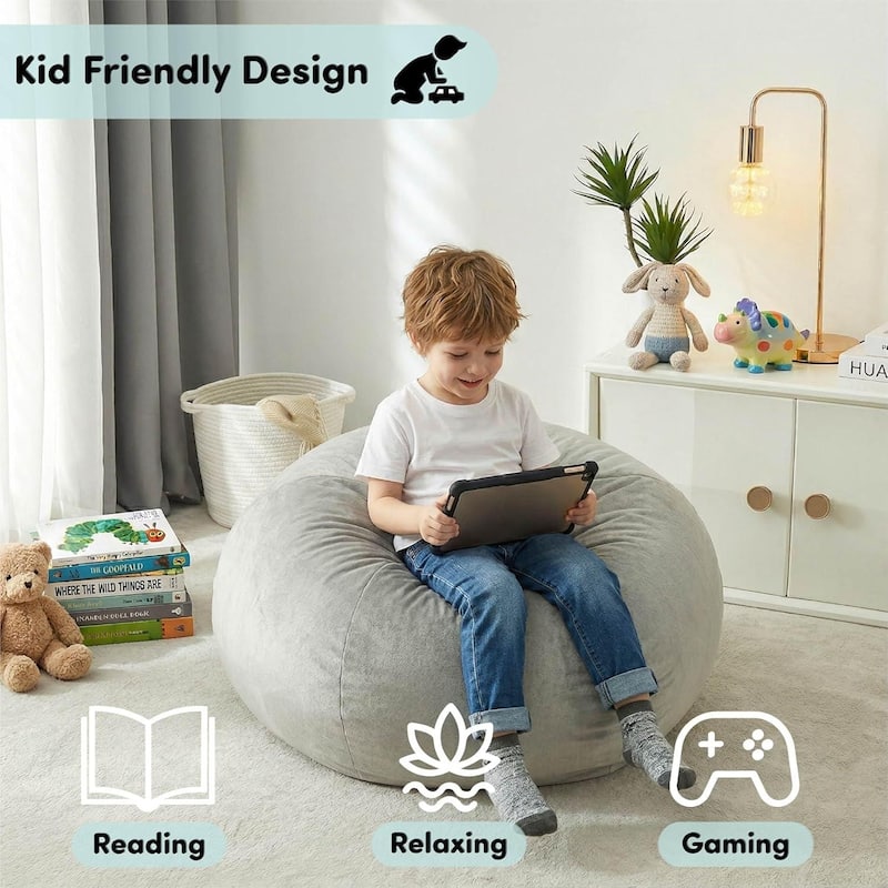 Heritage Kids Pod Round Back Kids Bean Bag Chair
