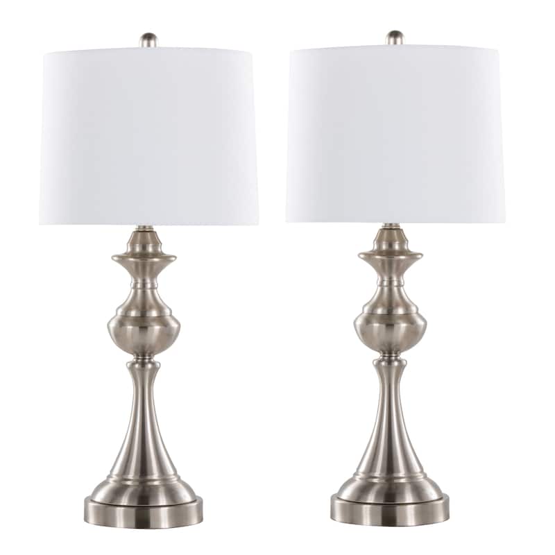 Porch & Den Marshall 29" Metal Table Lamp with USB Port (Set of 2)
