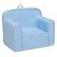 preview thumbnail 4 of 8, Delta Children Cozee Chair -Foam Kids Chair for Ages 18 Months and Up Blue
