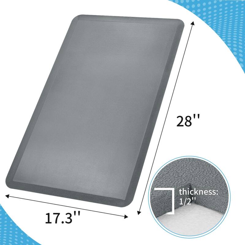 Premium Anti-Fatigue Comfort Mat, Thick, Non-Slip & All-Purpose Comfort - for Kitchen, Office Standing Desk