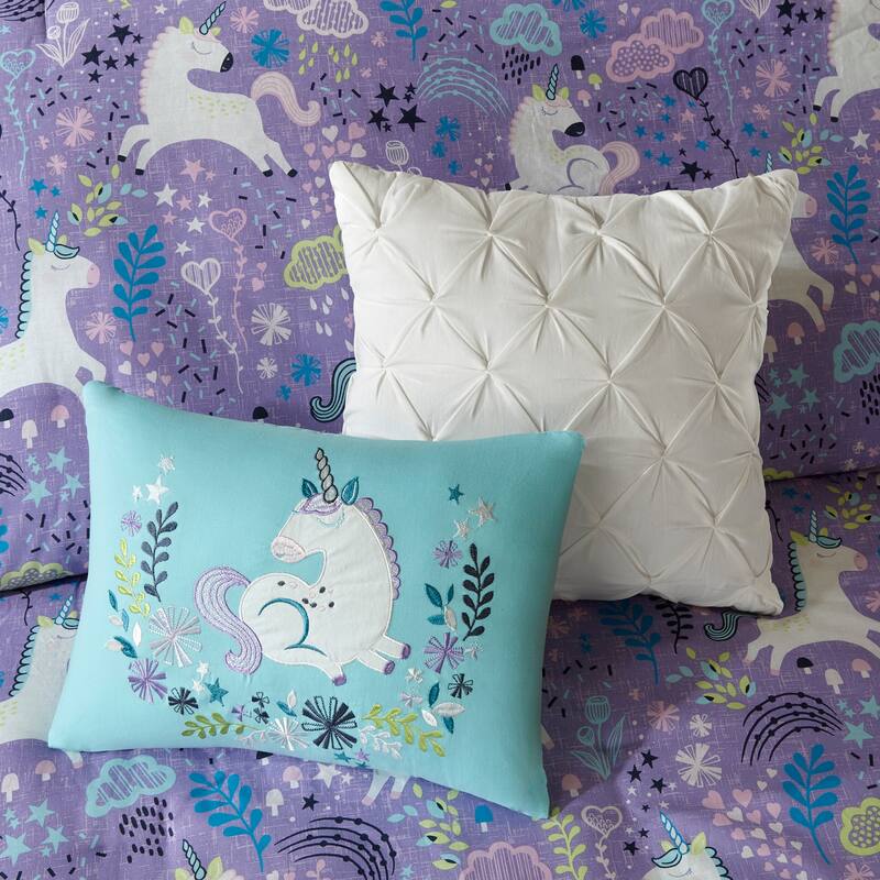 Intelligent Design Kids Ella Unicorn Cotton Duvet Cover Set