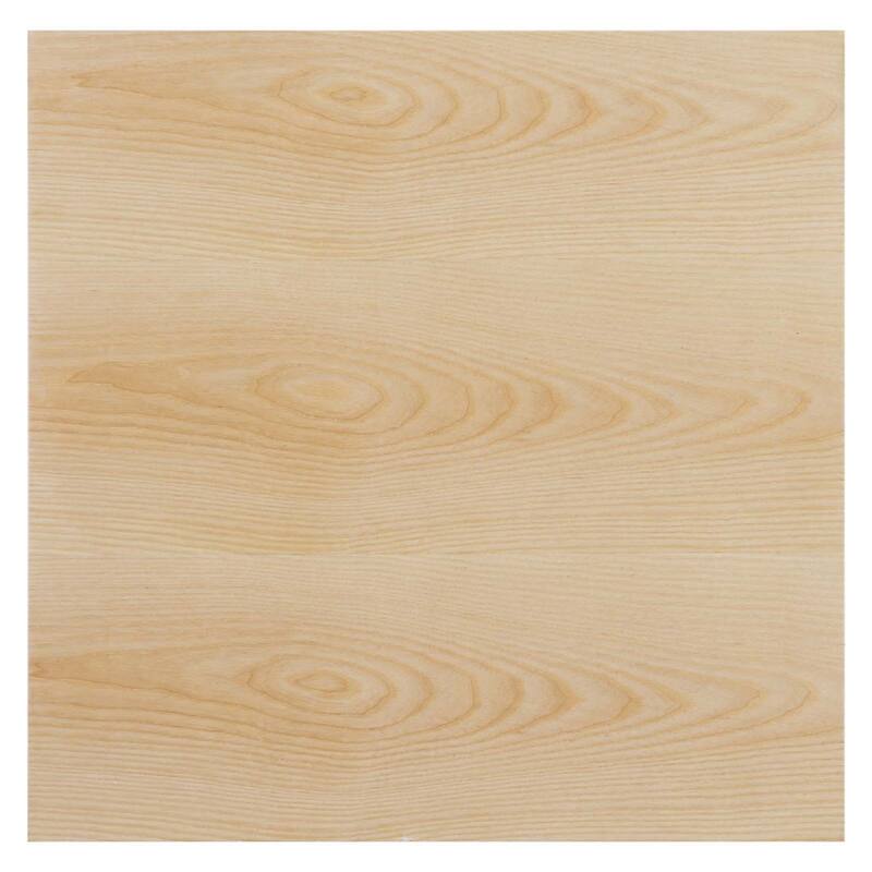 Modway Lippa Square Wood Grain 24" Dining Table, Gold Natural