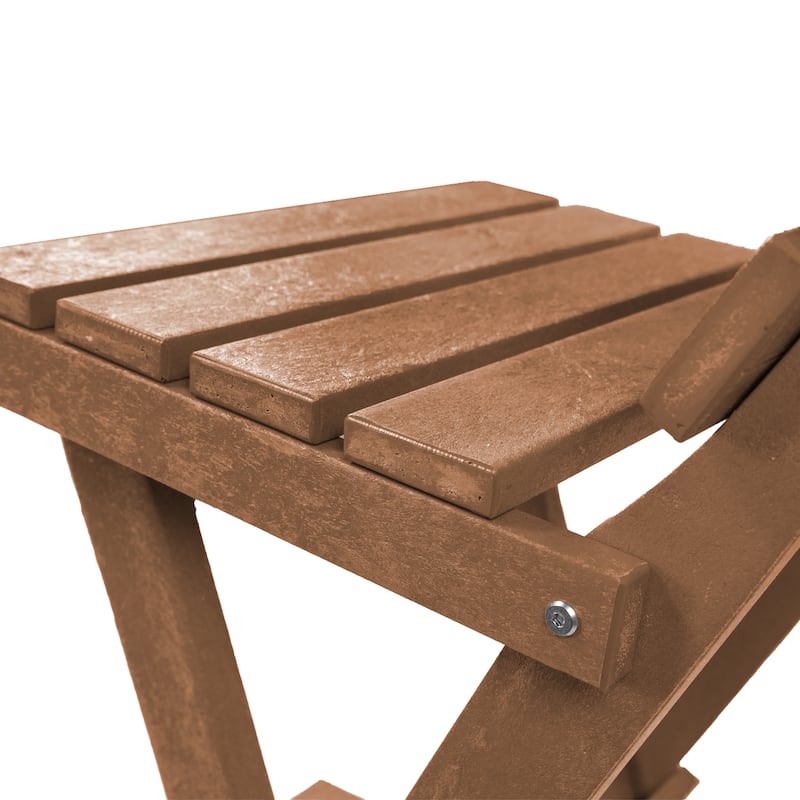 Key West Fully Assembled All-Weather Recycled HDPE Outdoor Folding Bar Stool