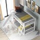 preview thumbnail 16 of 23, Modern Twin Over Twin Bunk Bed With Convertible Slide And Ladder,